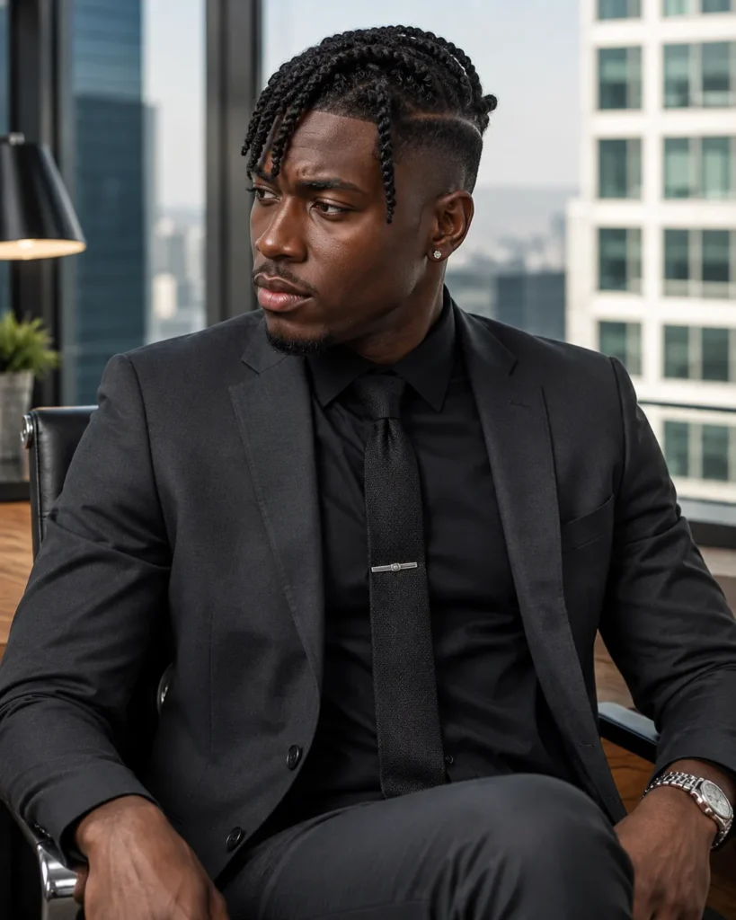 Twist Braids with Clean Undercut