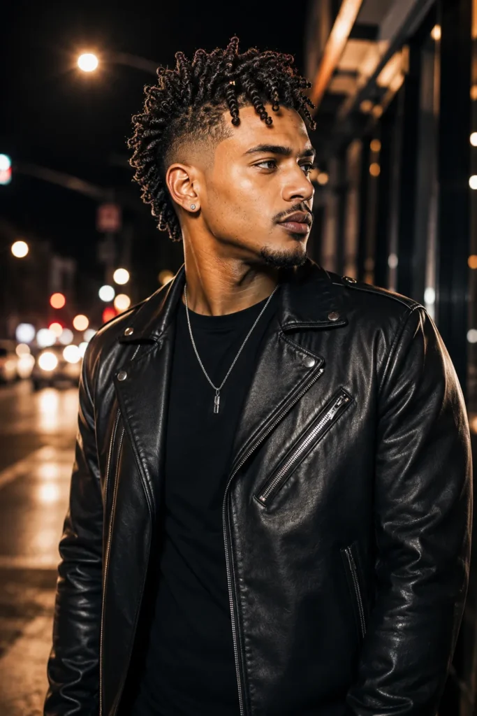Twist Mohawk with Tapered Sides