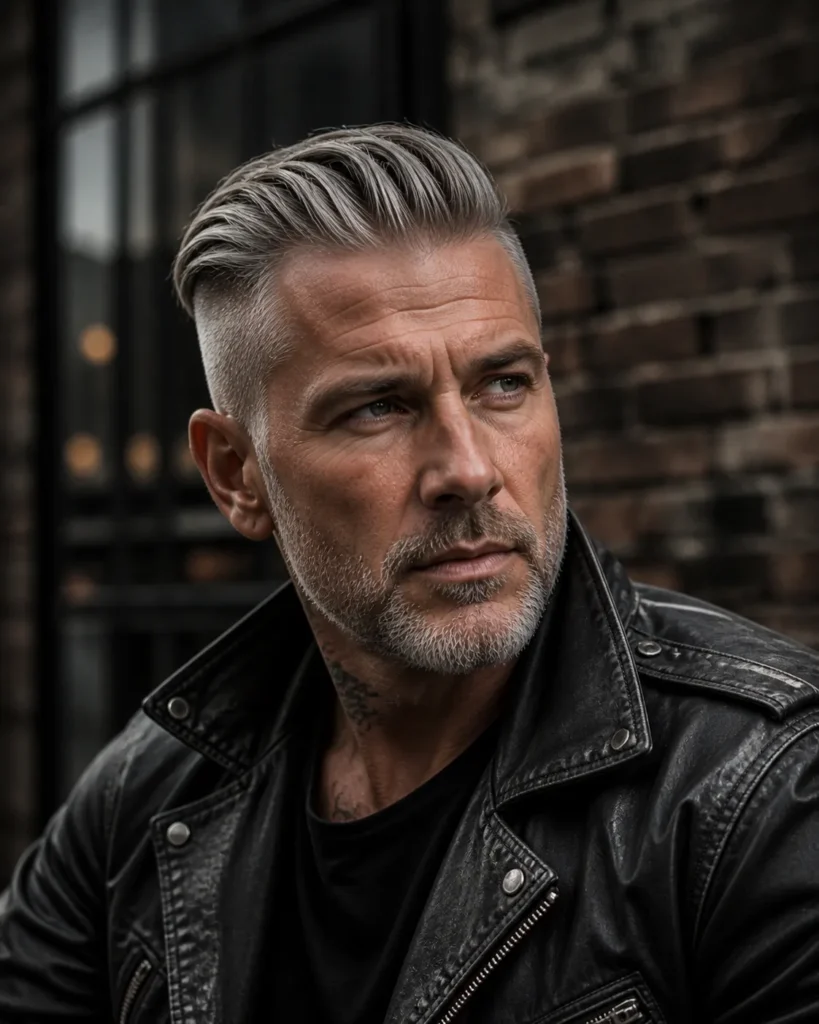  Undercut Silver Sweep Back
