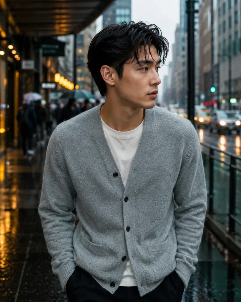 Undone Pompadour with Fine Strands Fall