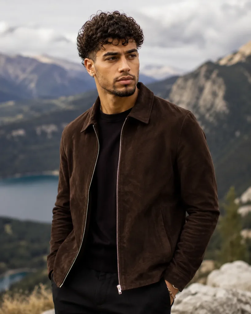 V-Taper Fade with Curly Volume