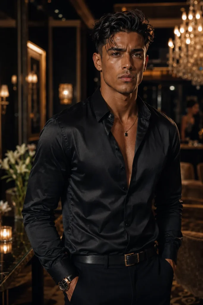 Wet-Look Undone Pompadour