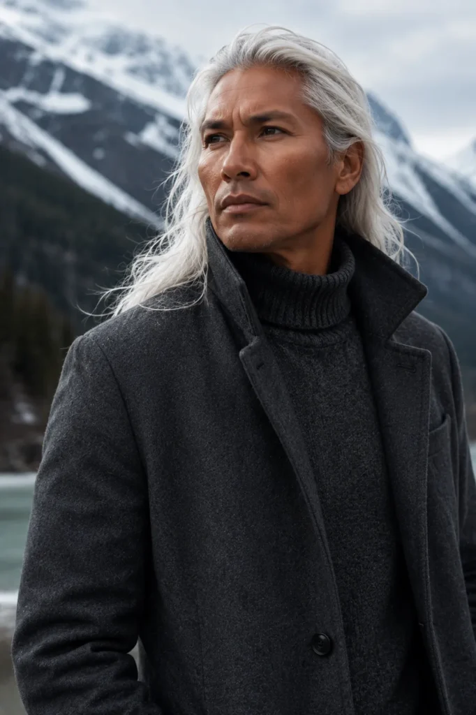 White Platinum Long Hair