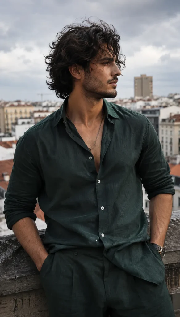 Windswept Curly Layers