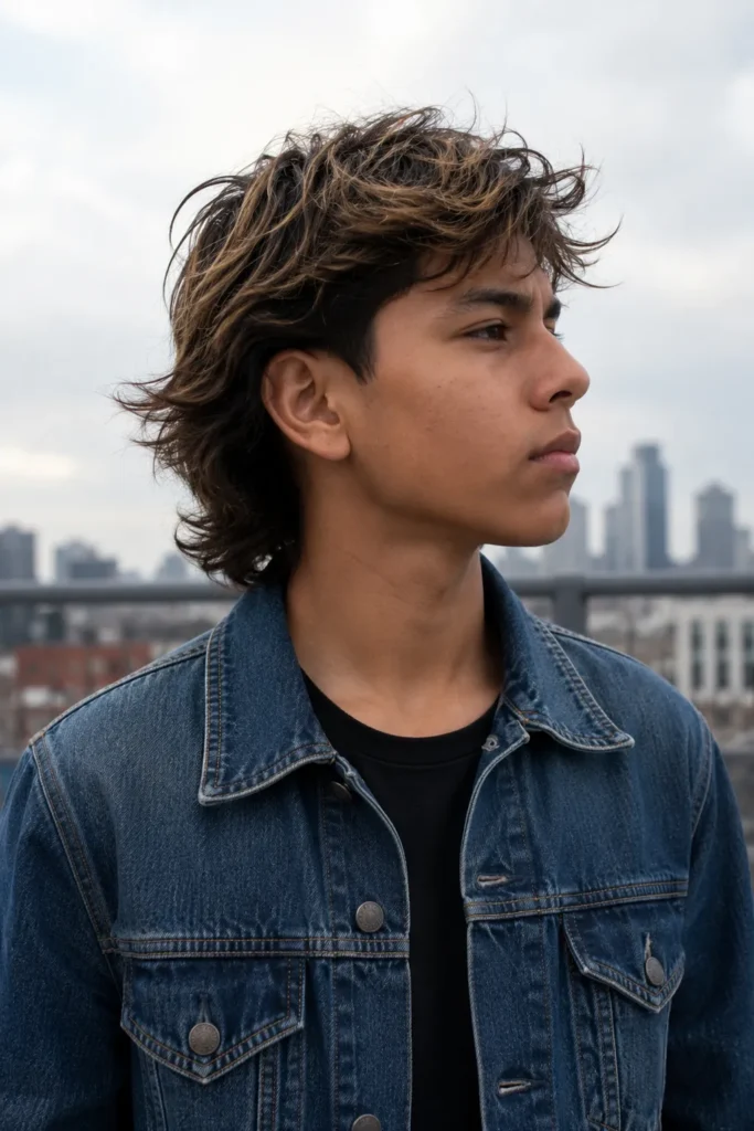 Windswept Layered Surfer Cut